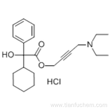 Benzeneacetic acid, a-cyclohexyl-a-hydroxy-,4-(diethylamino)-2-butyn-1-yl ester, hydrochloride CAS 1508-65-2